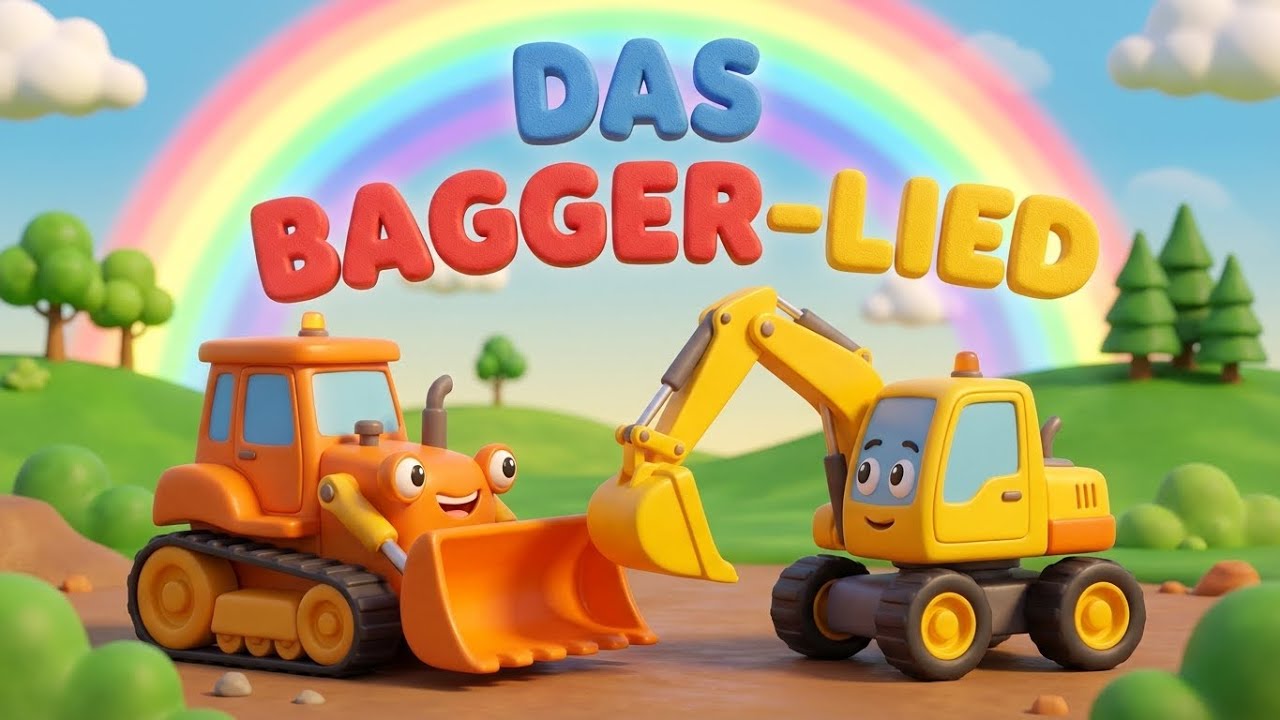🏗️ Das Bagger Lied — Baustellen Abenteuer für Kinder 🚜 Kinder Rhythmus 2026