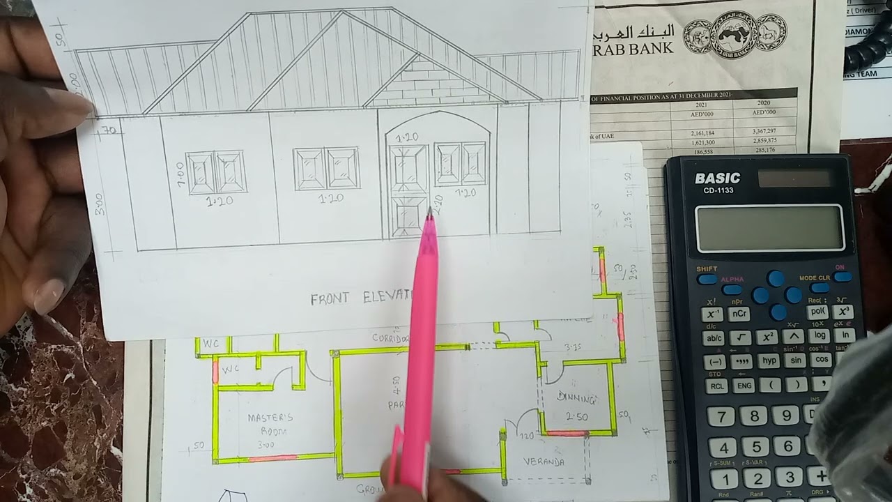 Tips on how to draw a front Elevation of a floor plan (civil engineers)