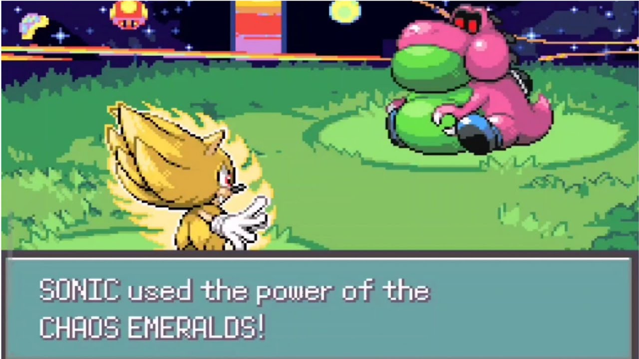 How to get Super Sonic in Super Mariomon 1.4