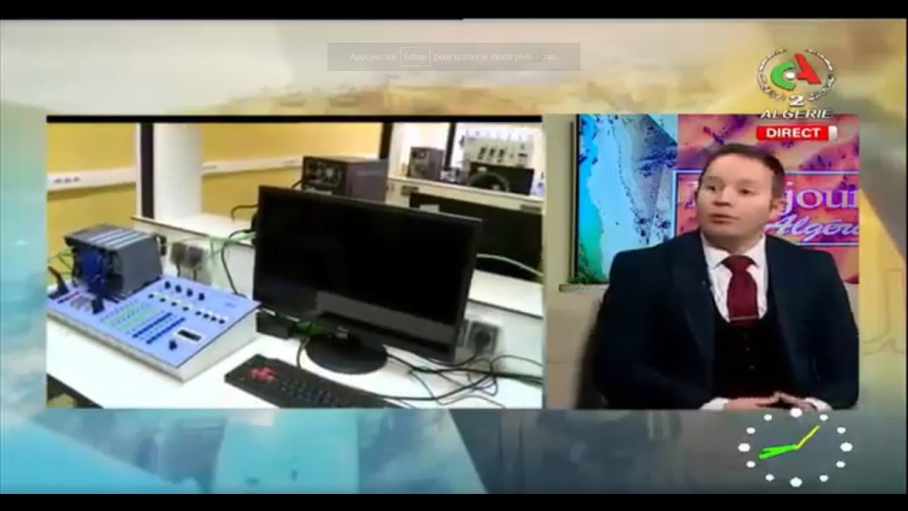 Passage du directeur de l'ENSTA sur Canal Algérie le 15 Avril 2024