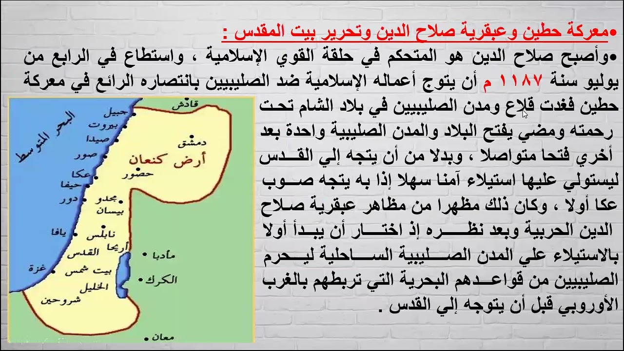 القدس-مدينة عربية إسلامية -تدريبات