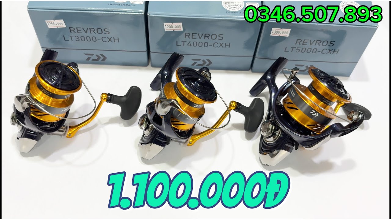 Review máy câu Daiwa Rervos LT mẫu mới nhẹ, quay êm mượt, tải cá 12Kg
