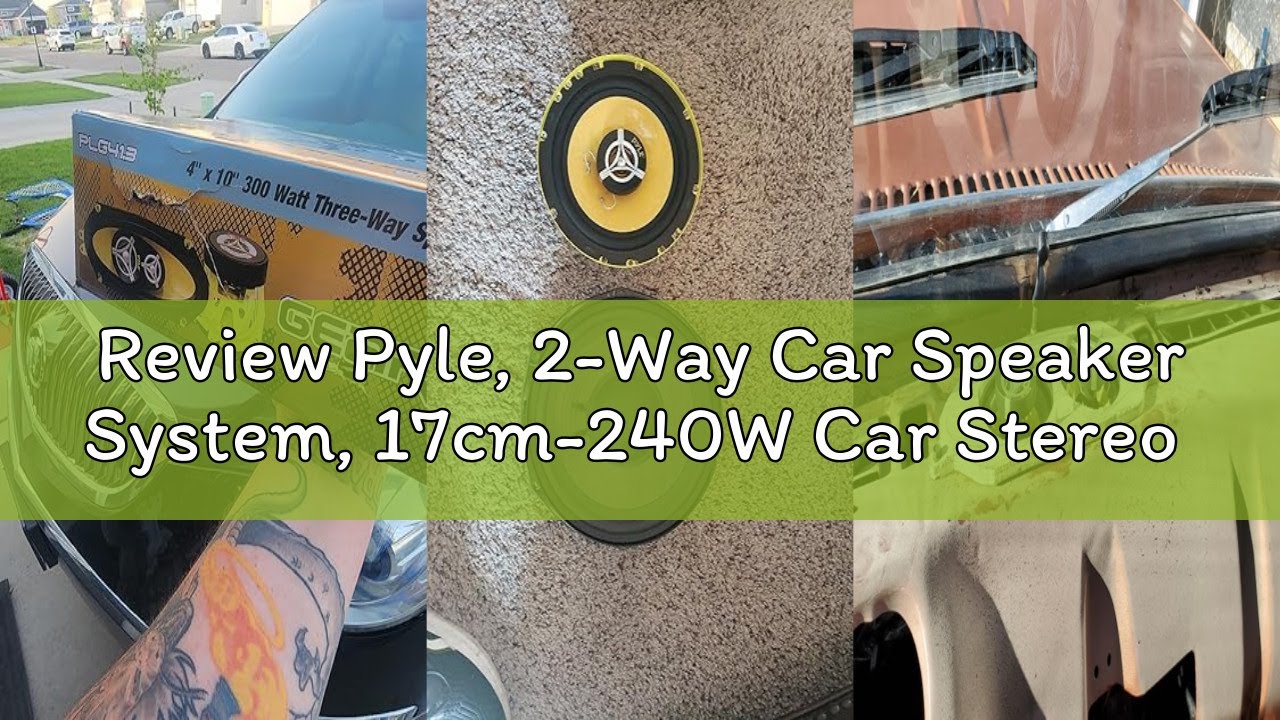 Review Pyle, 2-Way Car Speaker System, 17cm-240W Car Stereo Speakers, 4-ohm Sub Sound Speaker, Coaxi