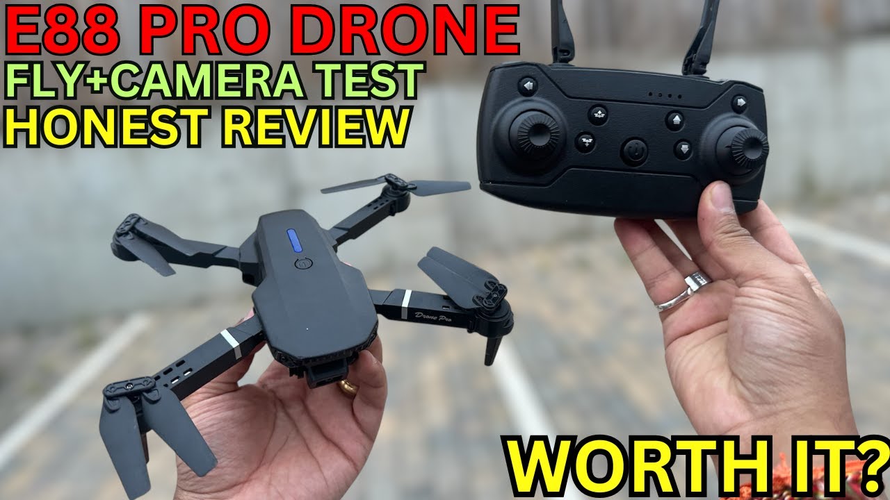 E88 Pro Drone Review & Setup! E88 Pro Drone Camera Test & How To Fly! DO NOT BUY THIS DRONE!