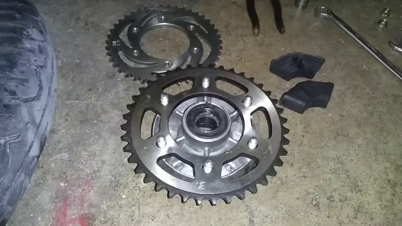 Cambiar relación de kid de arrastre Yamaha sz