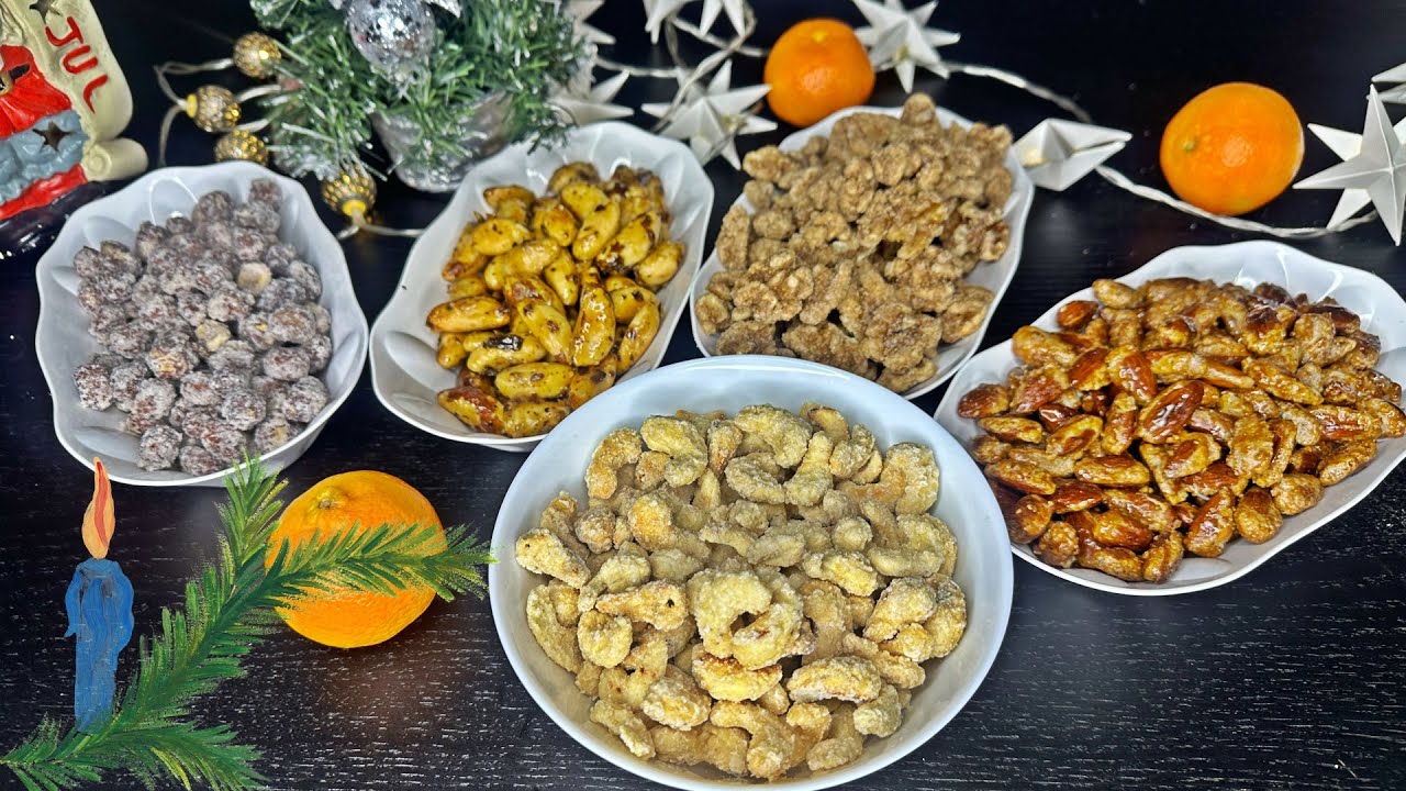 Праздничные ОРЕШКИ В КАРАМЕЛИ 🎉 ВКУСНЯШКИ на НОВЫЙ ГОД 2024! Лакомство за 5 минут🎉