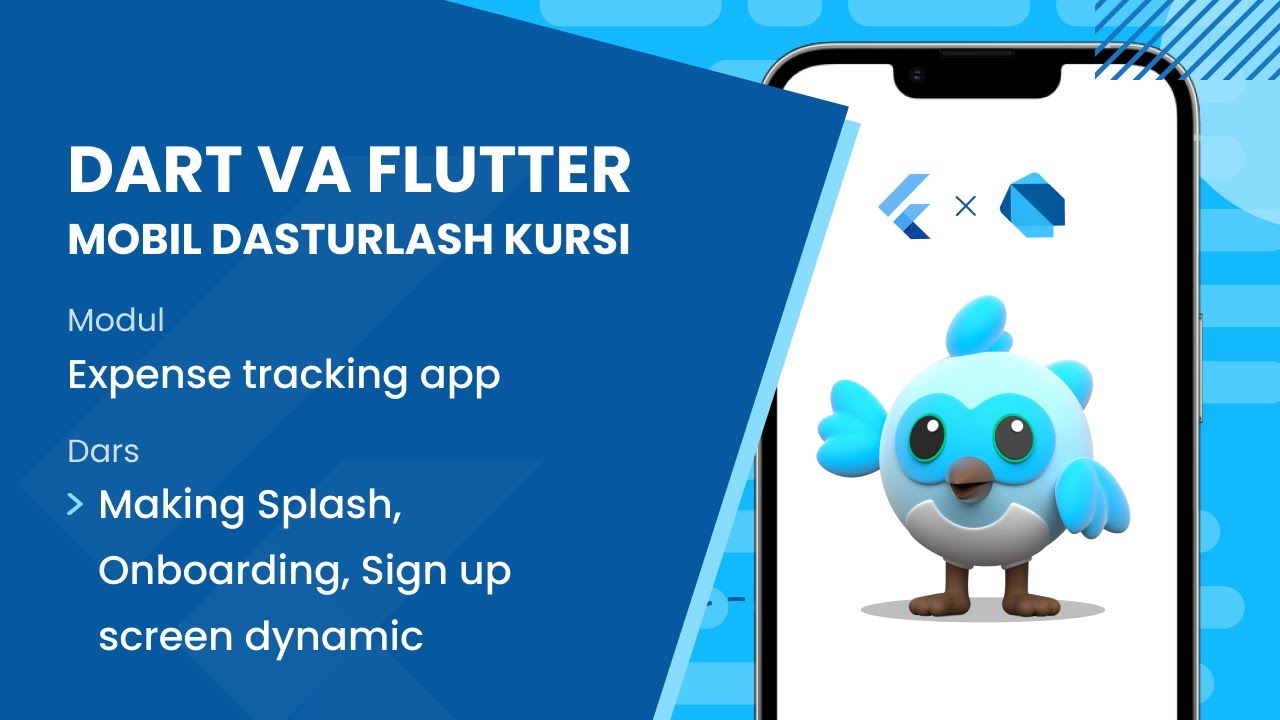 14.15. Making Splash, Onboarding, Sign up screen dynamic | Flutter Mobil dasturlash kursi o'zbek