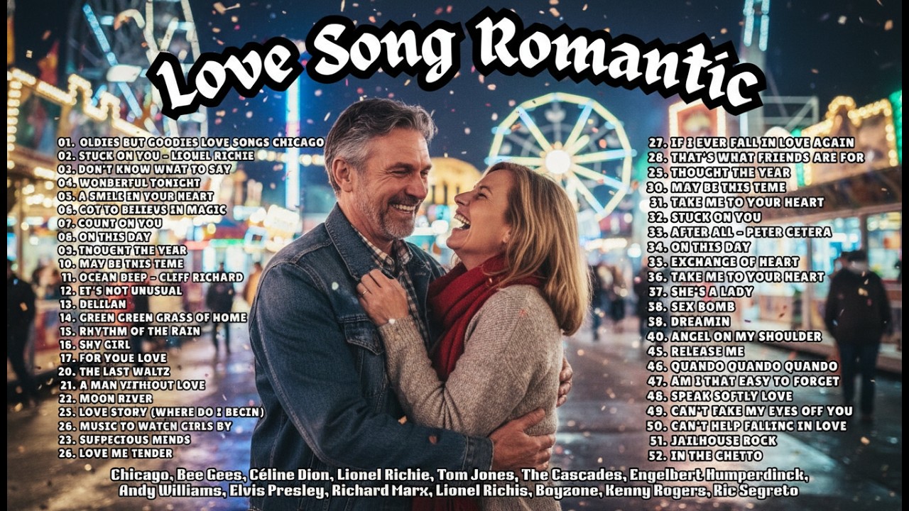 Oldies But Goodies Love Songs Chicago, Céline Dion, Bee Gees, Andy Williams, Chicago, Kenny Rogers,