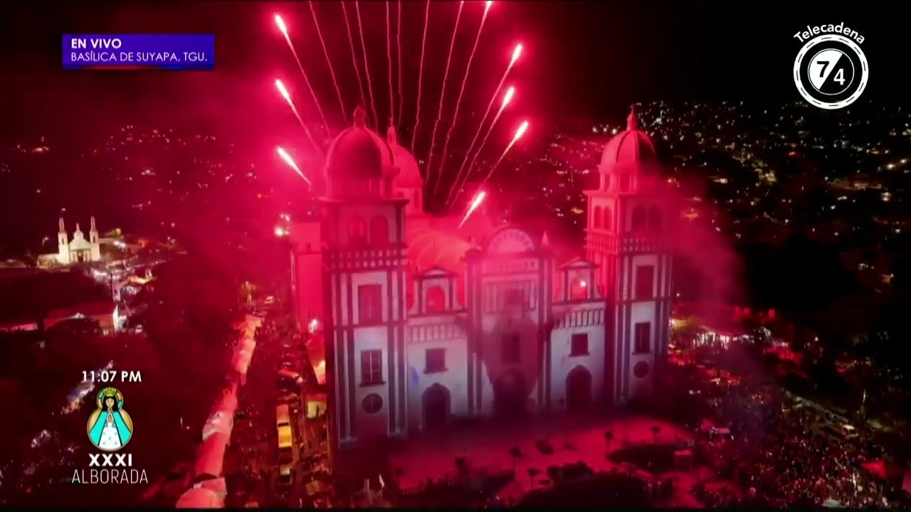 ¡Espectacular maping en la alborada a la Virgen de Suyapa!