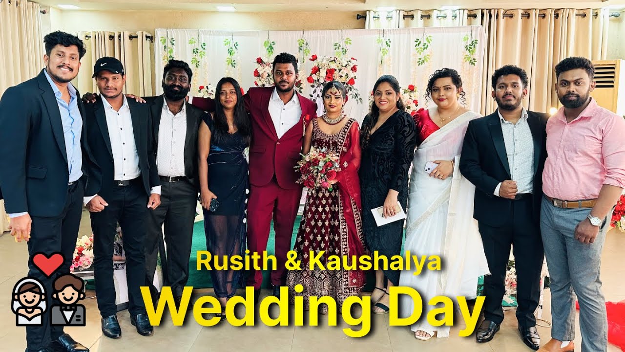 Rusith & Kaushalya’s Beautiful Wedding Day | Vlog With Friends | Podi Gamanak Vlog