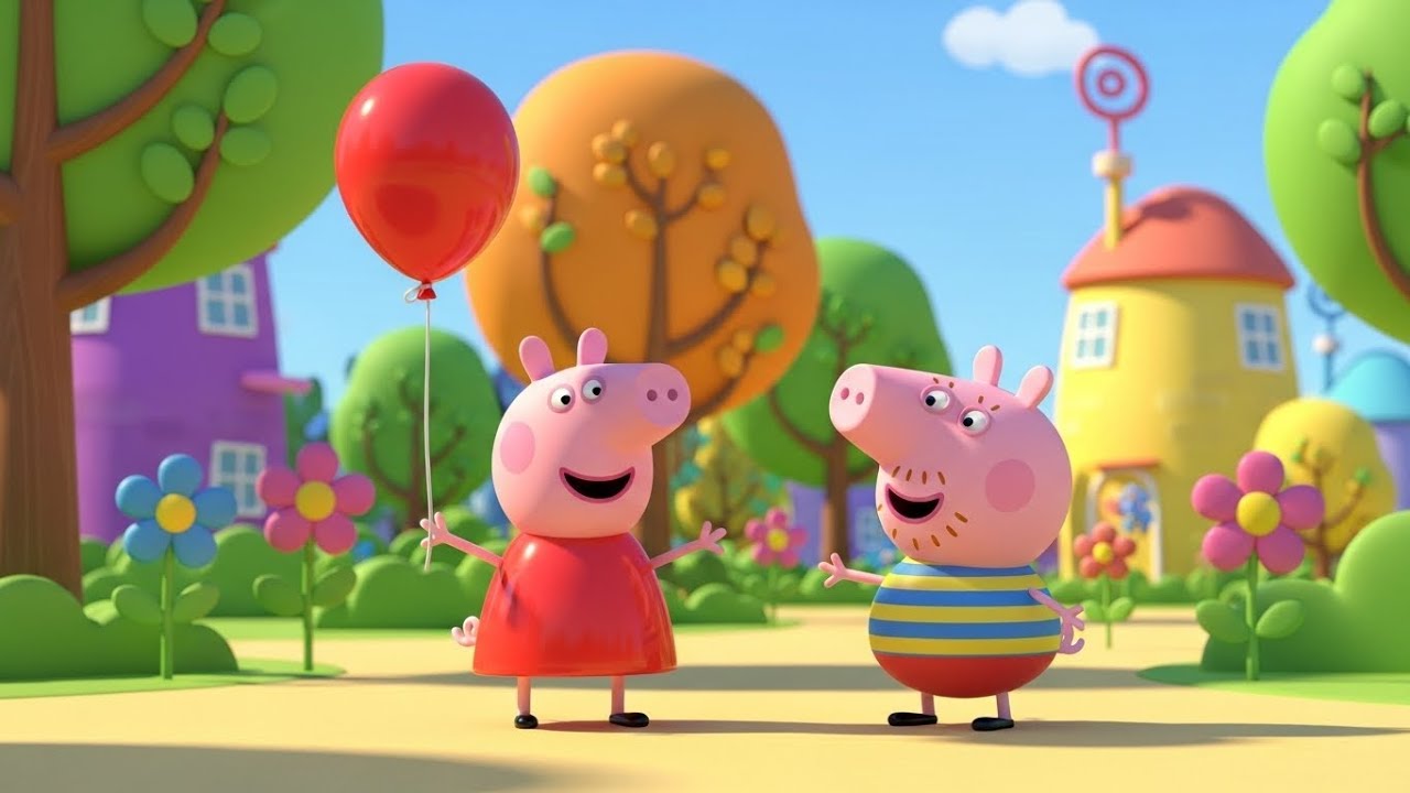 El globo de Peppa Pig se fue flotando 🎈🐷 AV1 | Rimas Infantiles y Canciones para Niños
