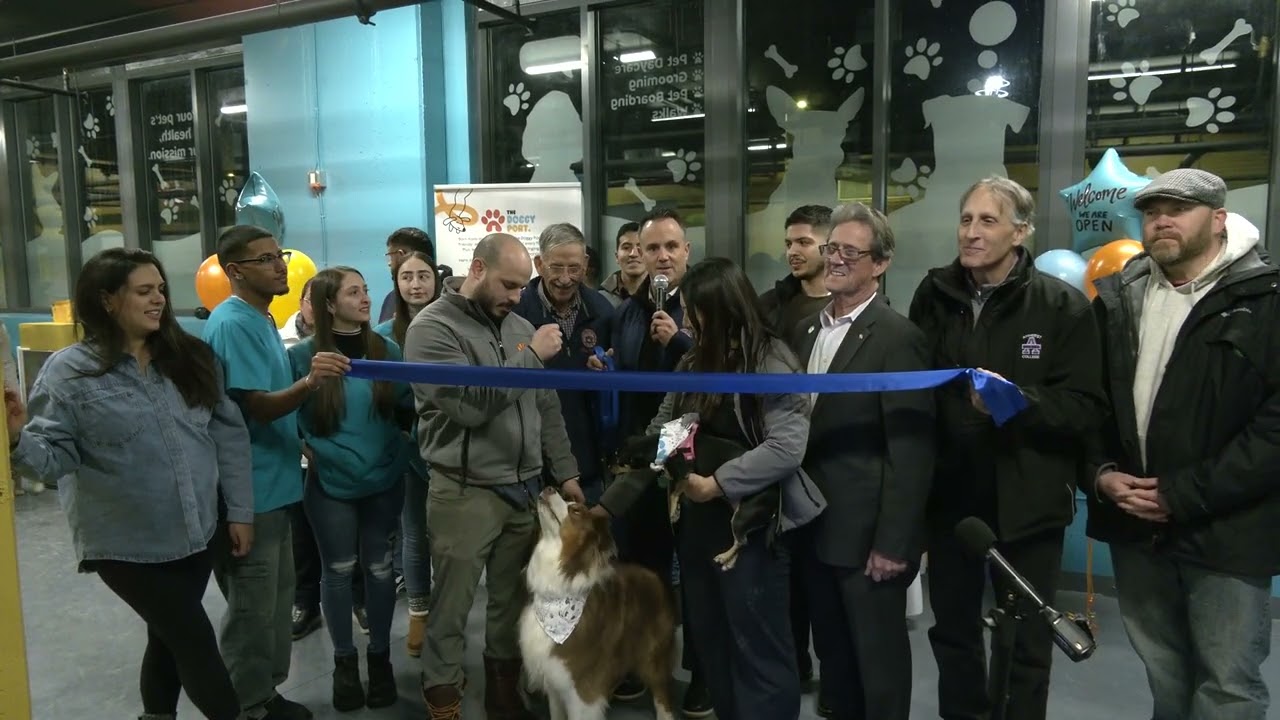 Doggy Port Ribbon Cutting