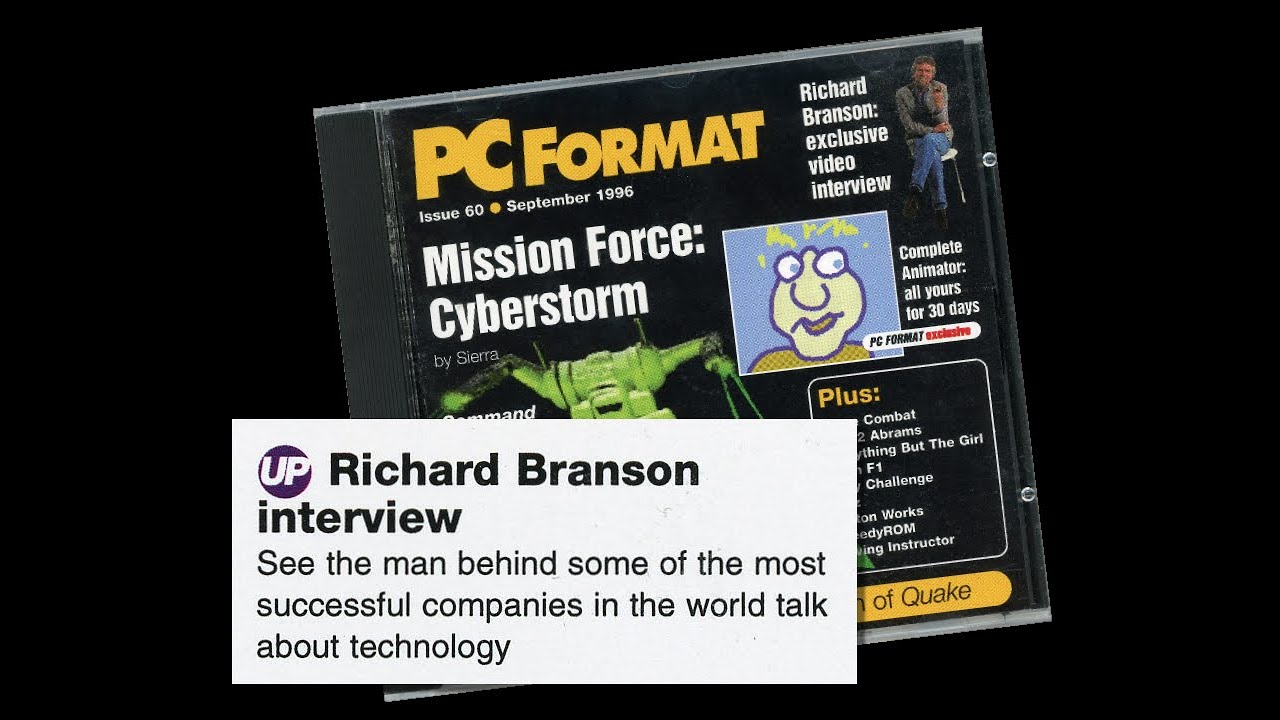 PC Format 60 September 1996 Richard Branson Interview