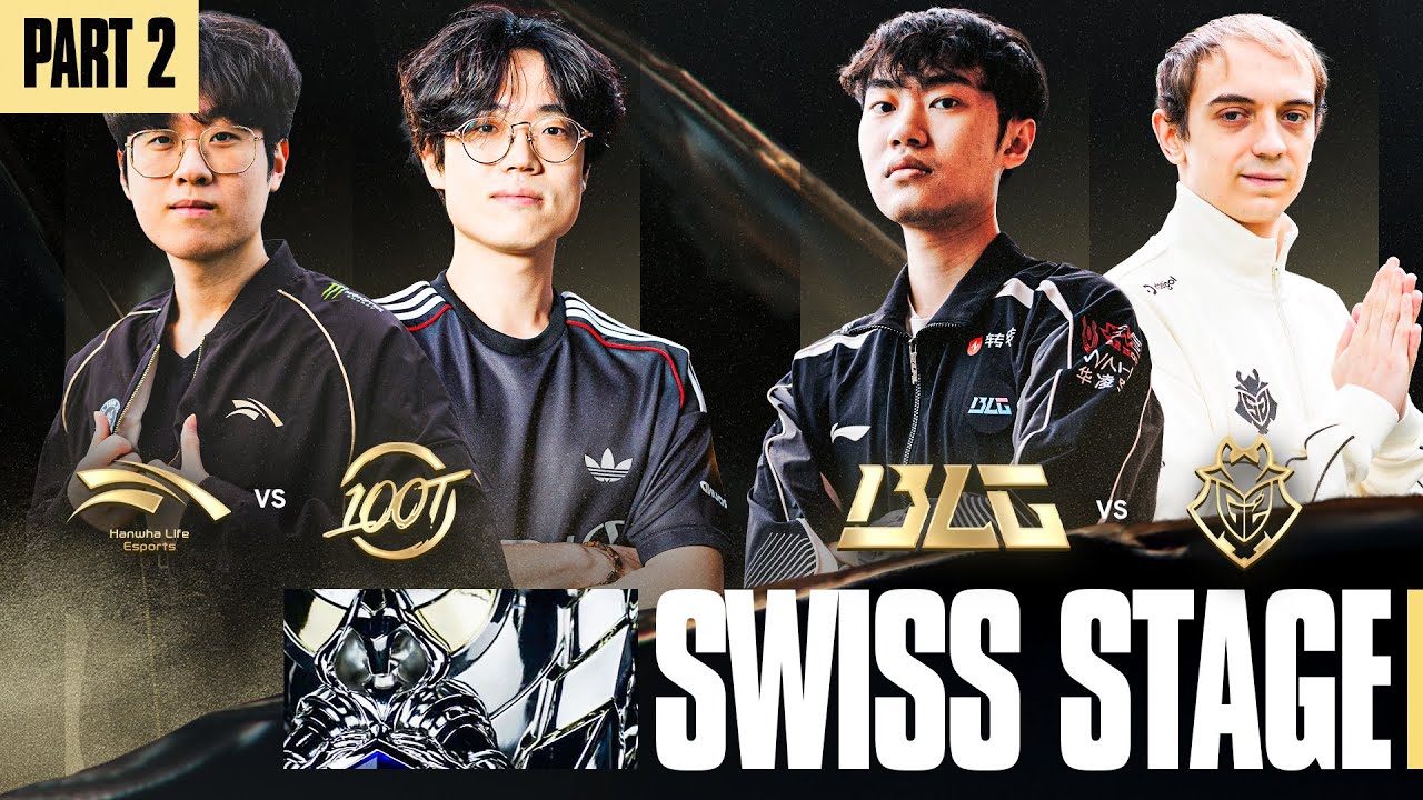 G2 VS BLG // HLE VS 100T - WORLDS SWISS STAGE 2025 CONTINUES 2/2