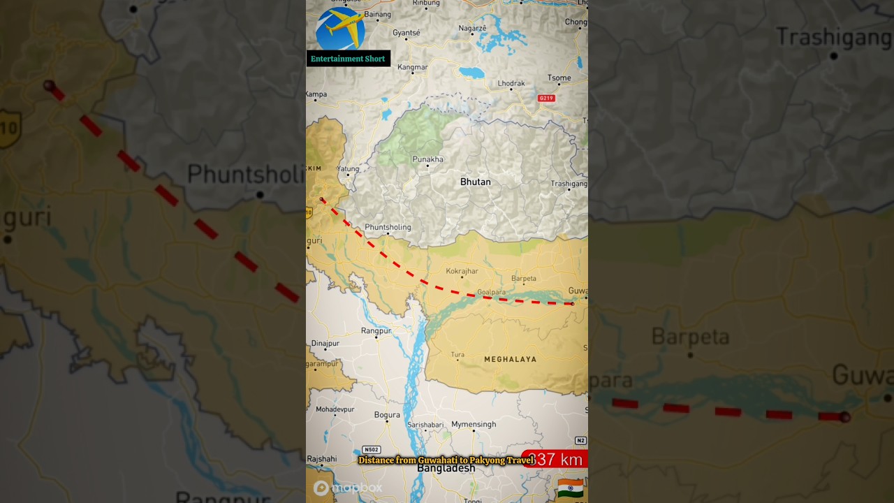 distance from Guwahati to Pakyong airport travel 🧳 