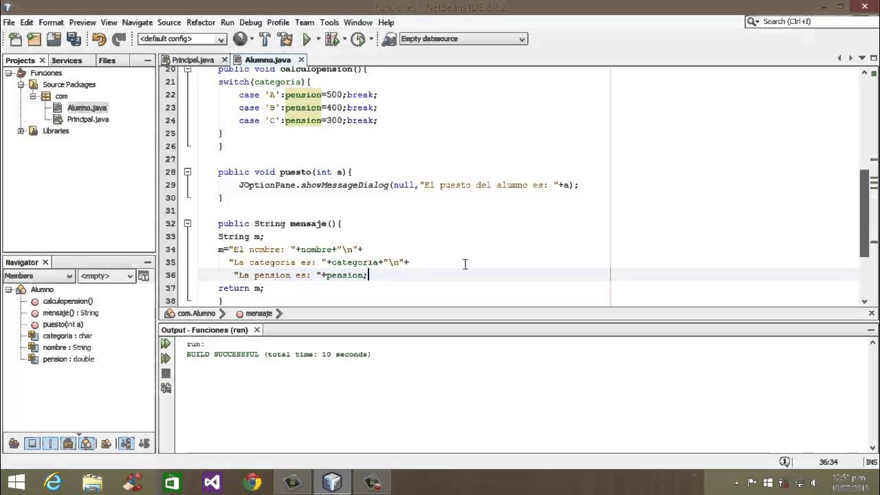 Tutorial Java Netbeans #14 -  Metodos de una Clase Java