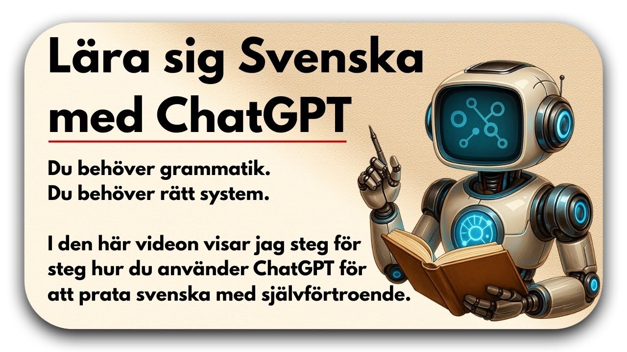 Lär dig svenska med ChatGPT! Tala svenska naturligt (A1–A2)