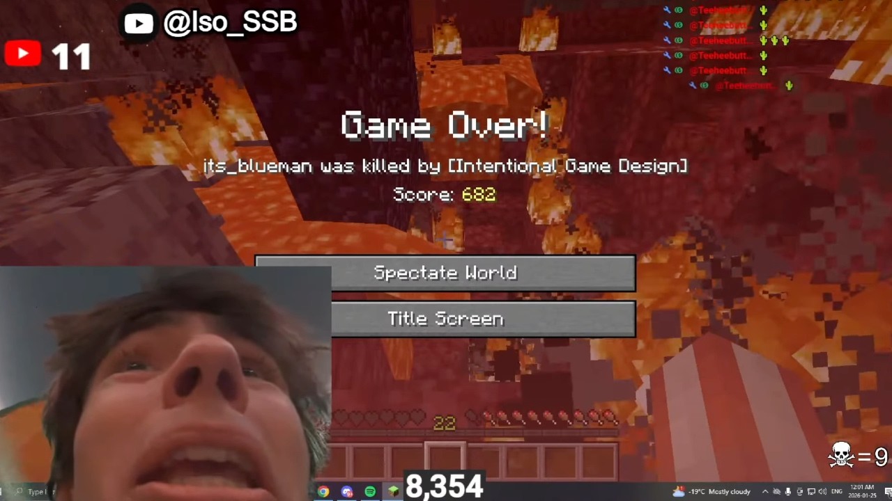 my viewers trolled me in the nether...