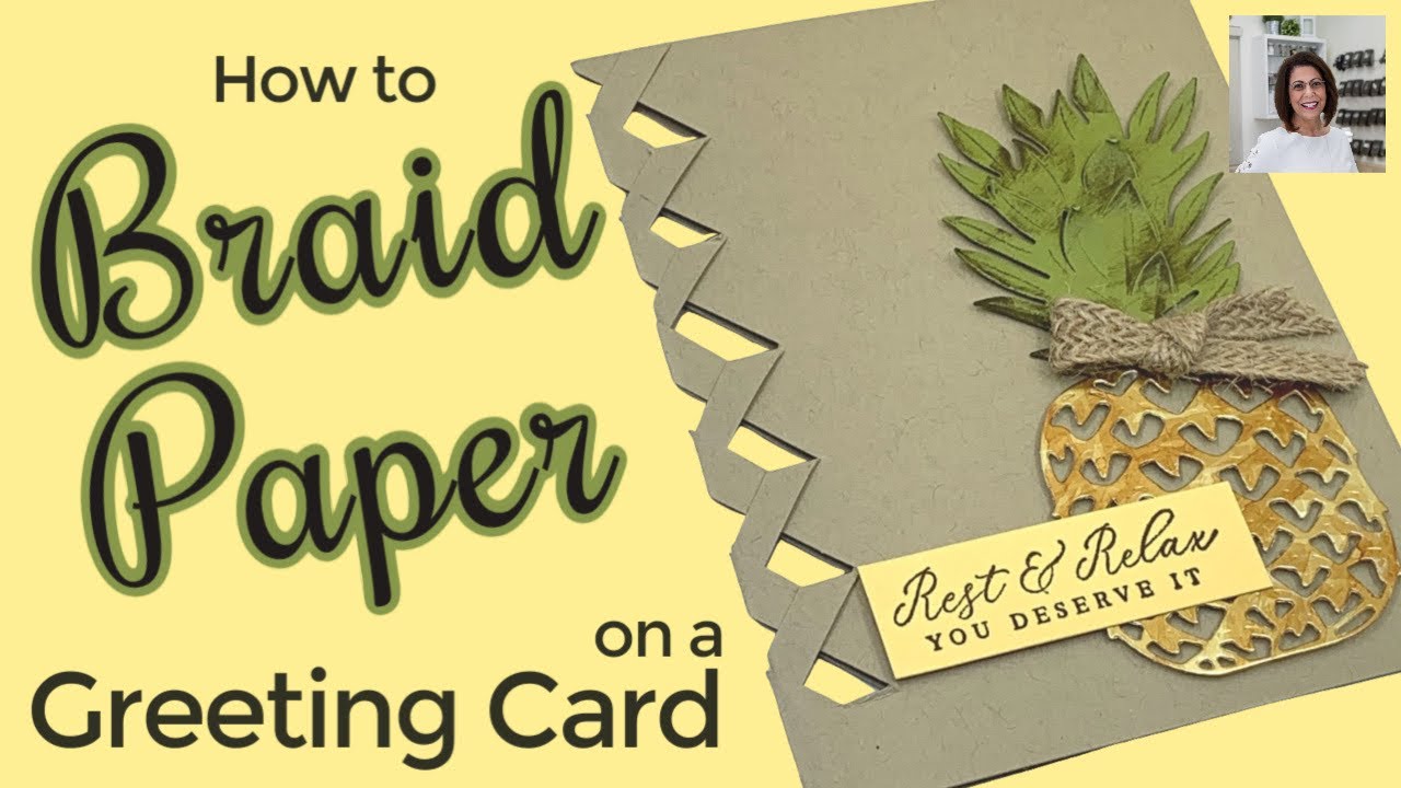 🔴How to Braid Paper on a Greeting Card | You’ve Got to See This!
