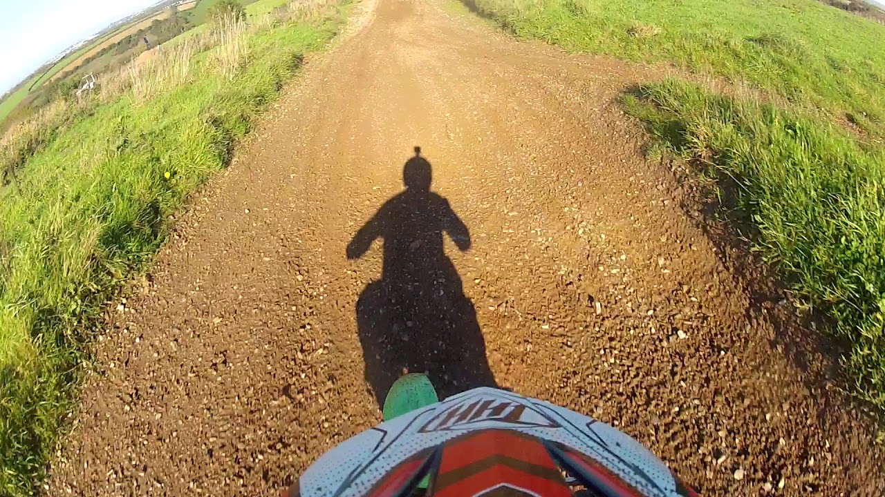 yx140 Z40 pitbike on the track Go Pro