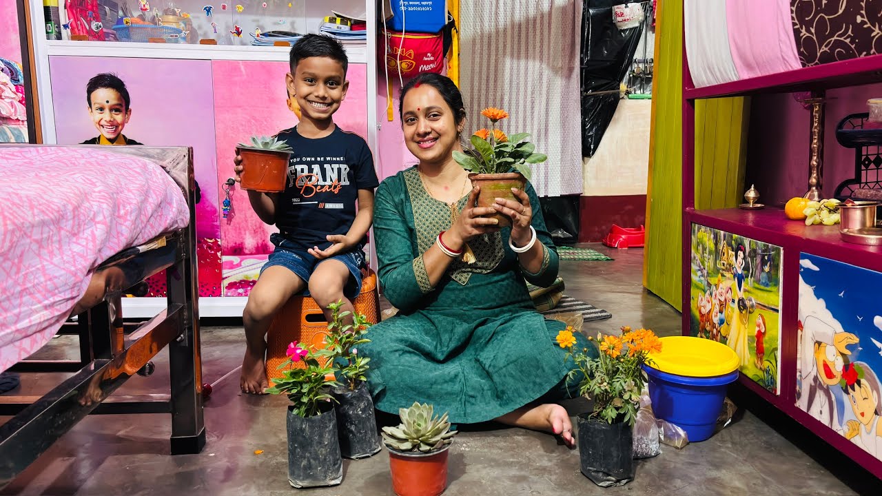 আজ আমরা নার্সারিতে গিয়ে কত রকমের ফুল গাছ দেখলাম আর কি কি গাছ কিনে নিয়ে আসলাম |  New Family Vlog 