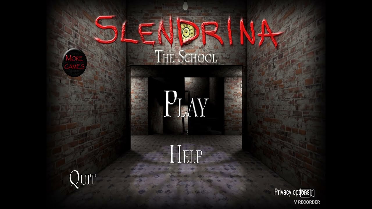 Jugando slendrina the school