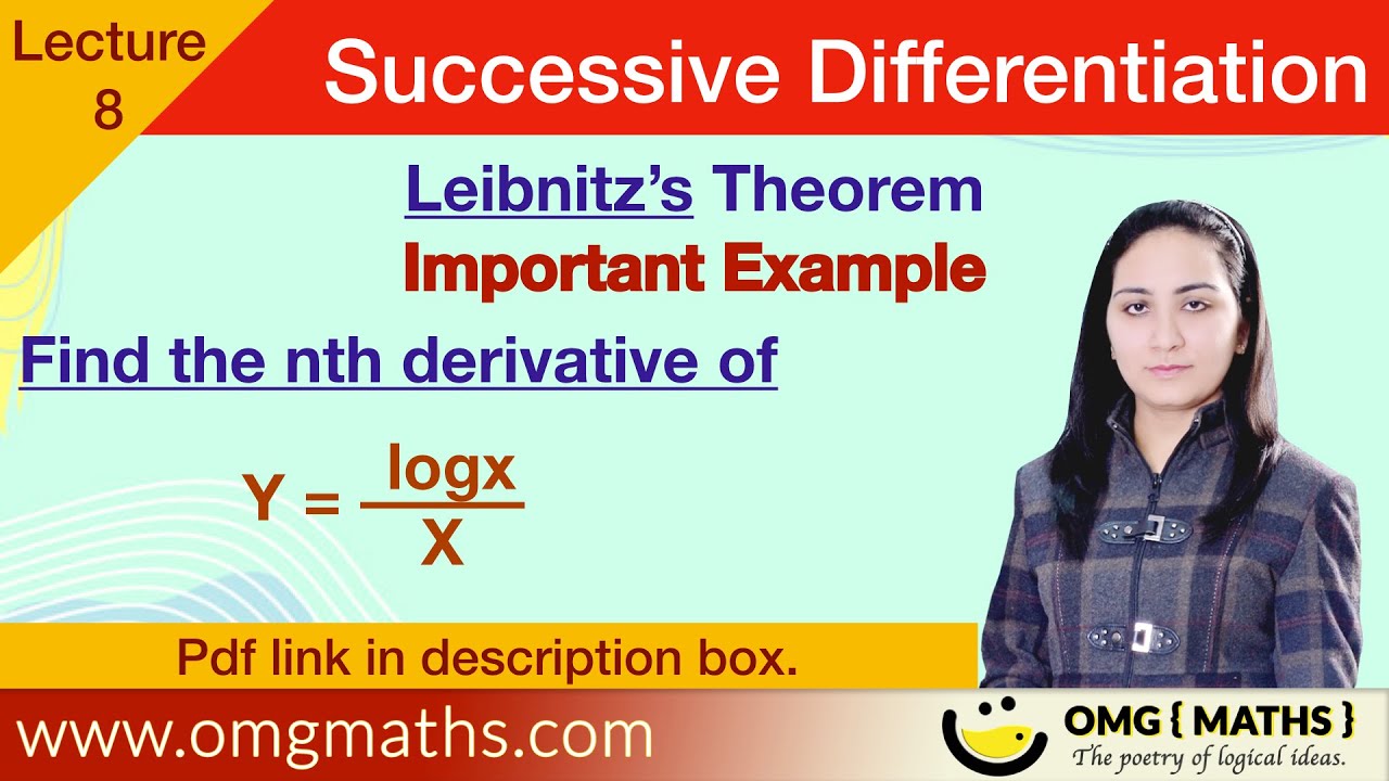 Leibnitz's Theorem | example | Successive Differentiation | For product functions | nth derivative