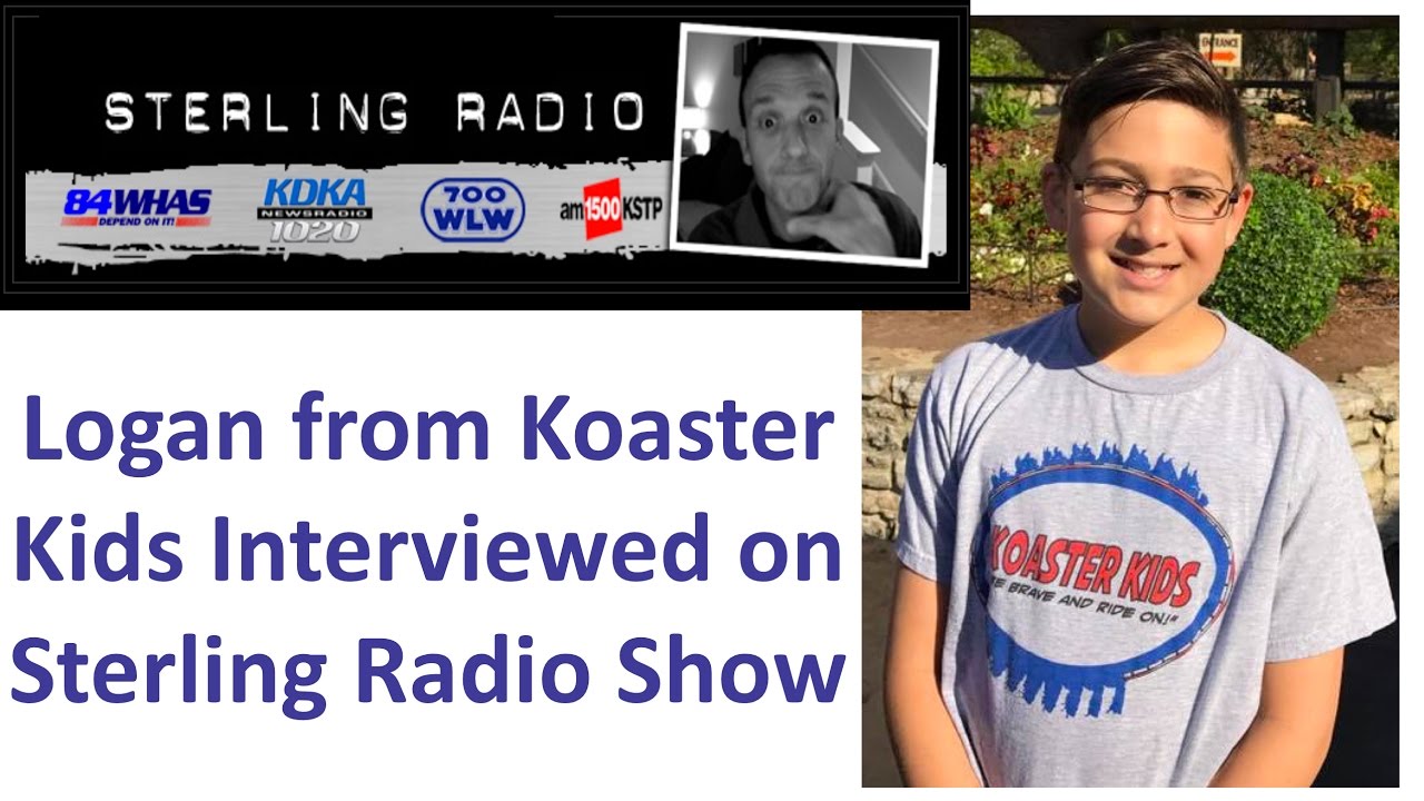 Logan from Koaster Kids Interviewed on 700 WLW Radio