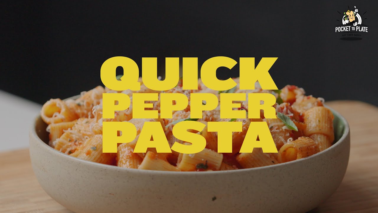 Quick and Easy Pepper Pasta with Mitch Lane aka mealsbymitch