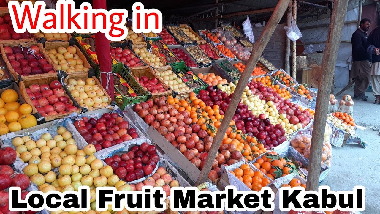 Walking in Kabul AFG |  Local Fruit and Vegetable Market | Taliban Regime| دکابل د ميوي مارکټ