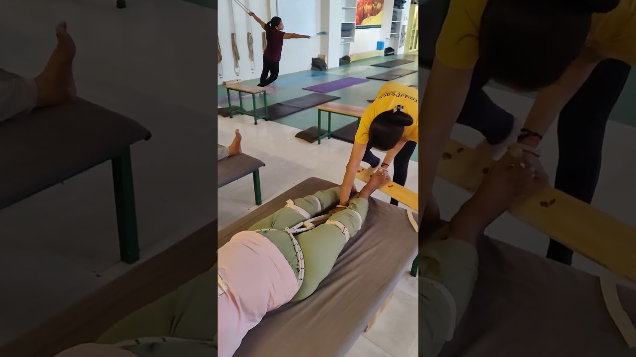 Back and Spine Pain Relief With Lumber Traction at #yogapeae