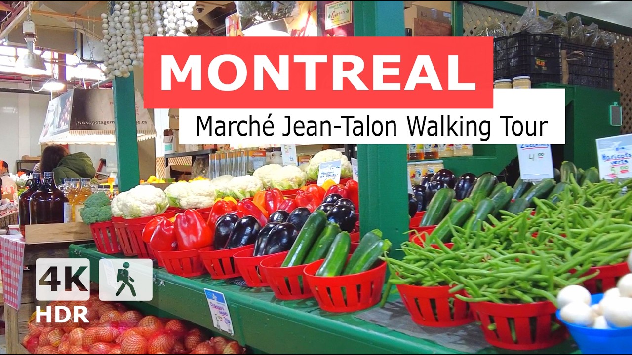[ 4K ] Jean-Talon Market ❄️ Winter 2025 Walking Tour | Montreal, Quebec, Canada 🇨🇦