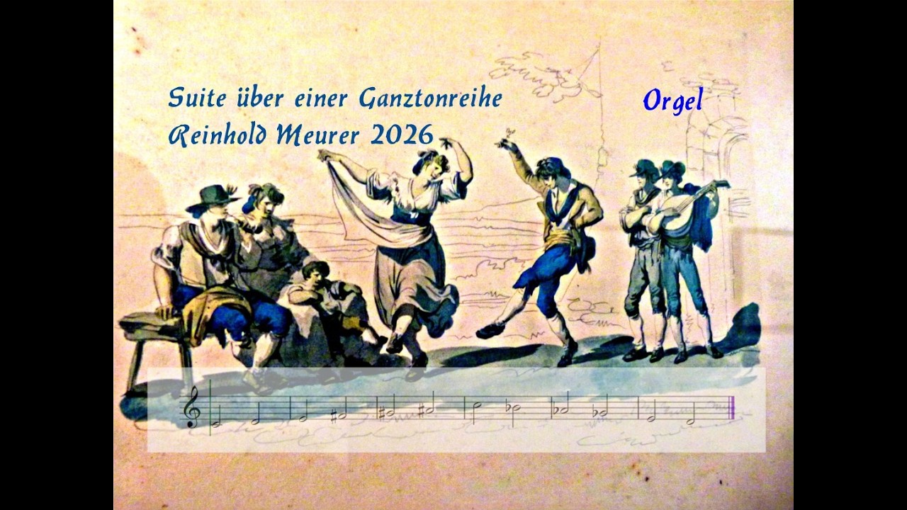 O 5 Gigue über eine Ganztonreihe Orgel