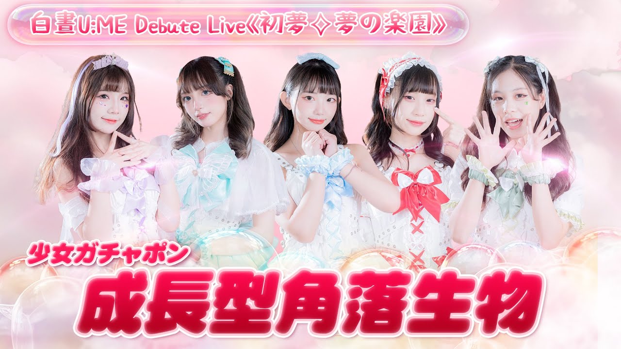 【シロクマTV 4K】少女ガチャポン🎵成長型角落生物@白晝U:ME Debute Live《初夢✧夢の楽園》