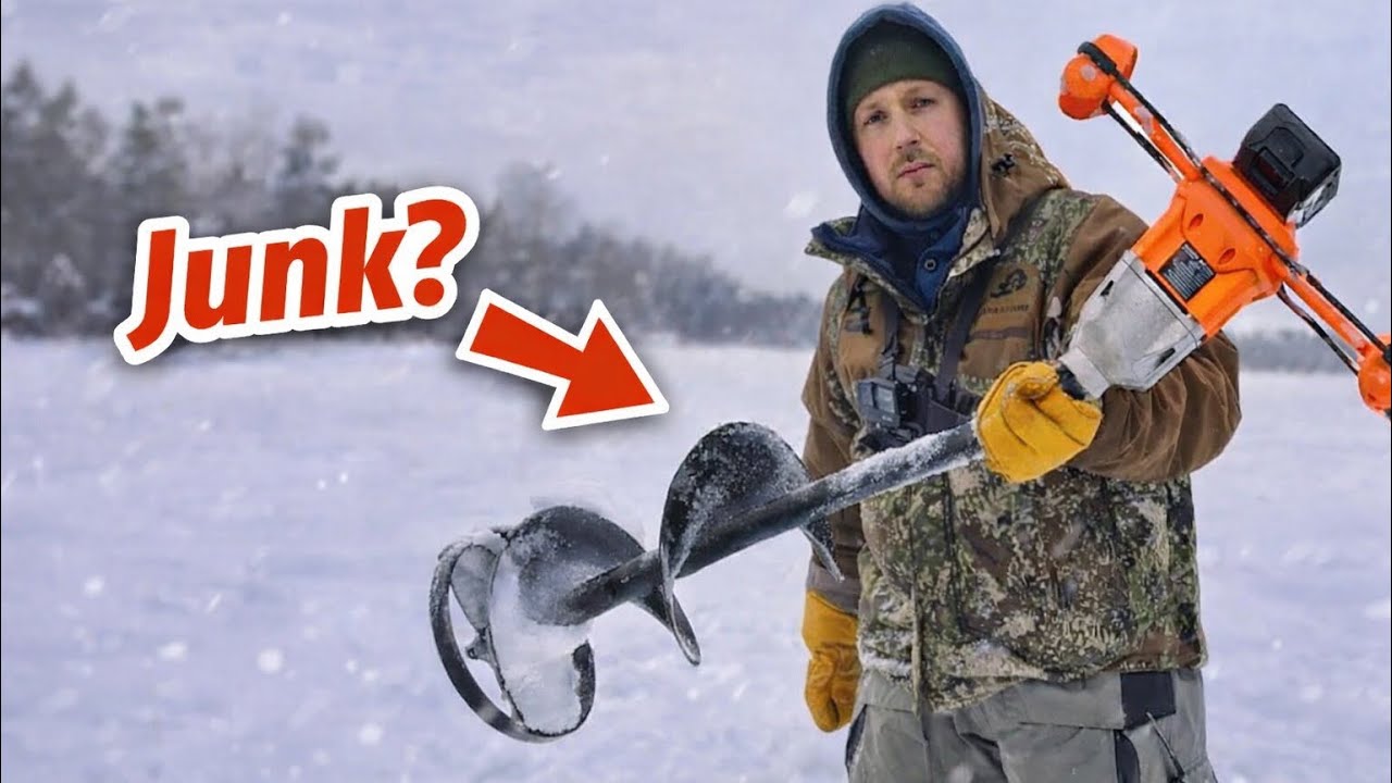 I Bought The CHEAPEST Electric Ice Auger On Amazon (So You Don't Have To)