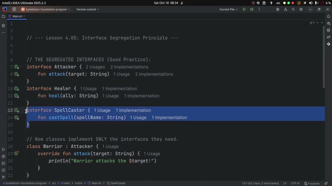 4 05 Interface Segregation Principle