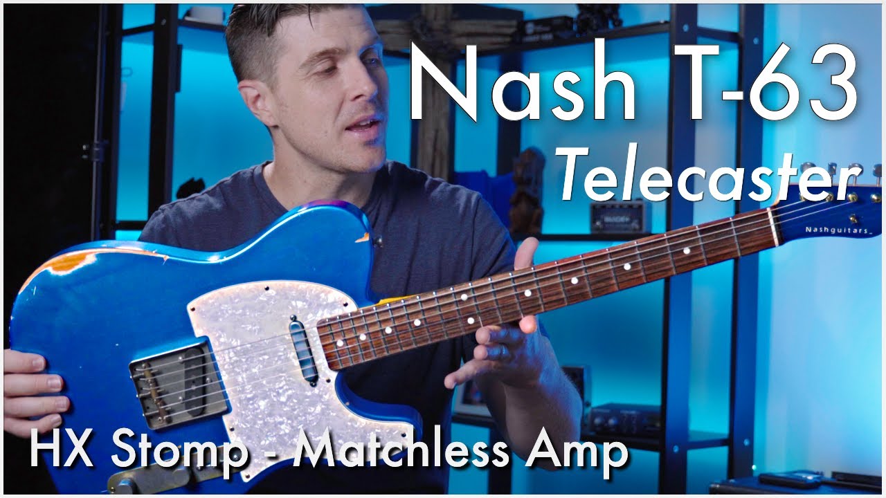 Nash T-63 Lake Placid Blue Guitar Demo