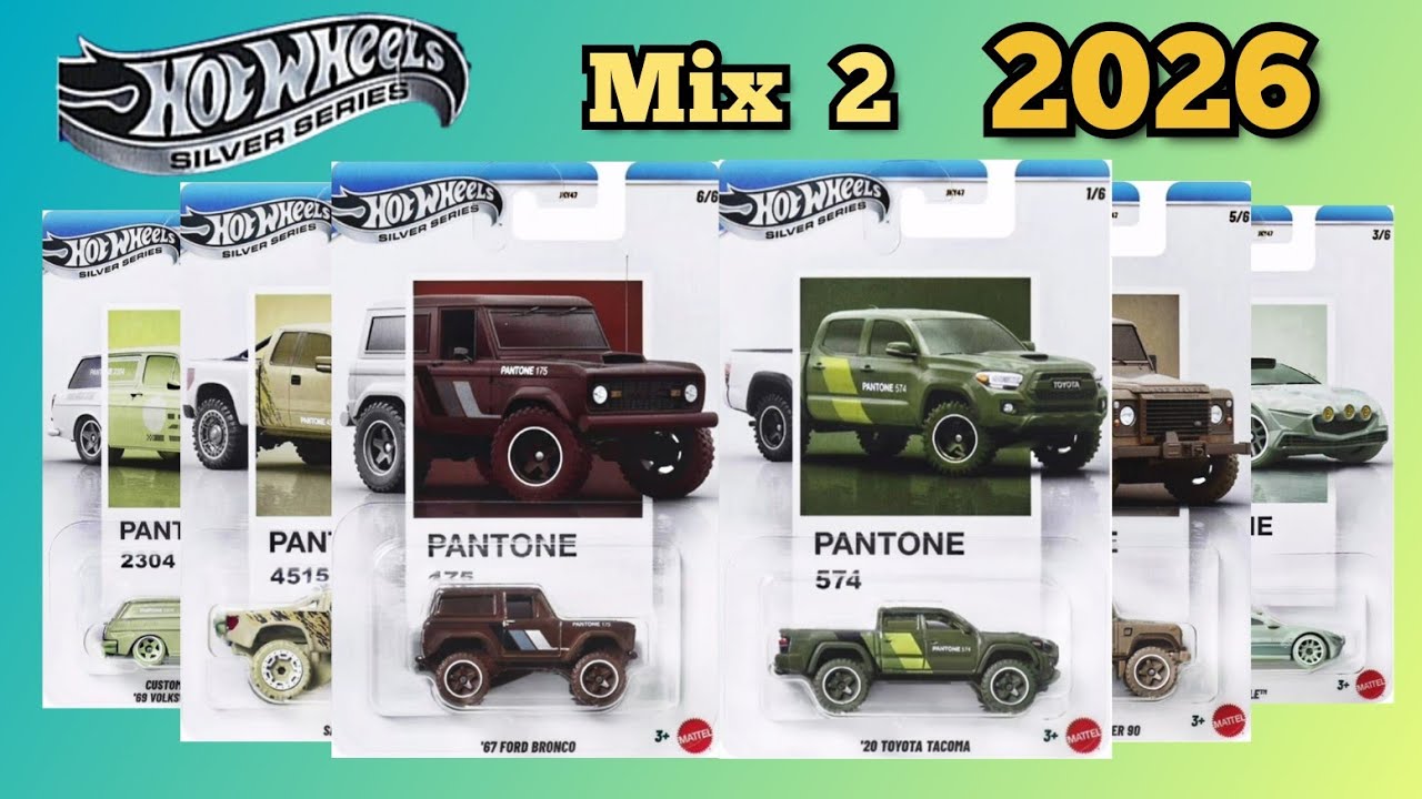 Hot Wheels 2026 Pantone Set Mix 2 