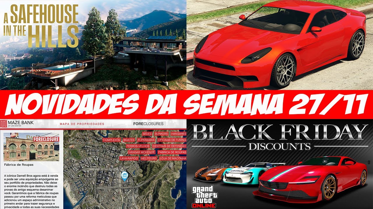 A MAIOR BLACK FRIDAY DA HISTÓRIA DO GTA ONLINE + SERVIÇO PAGANDO 5X - ATUALIZAÇÃO SEMANAL 27/11/2025