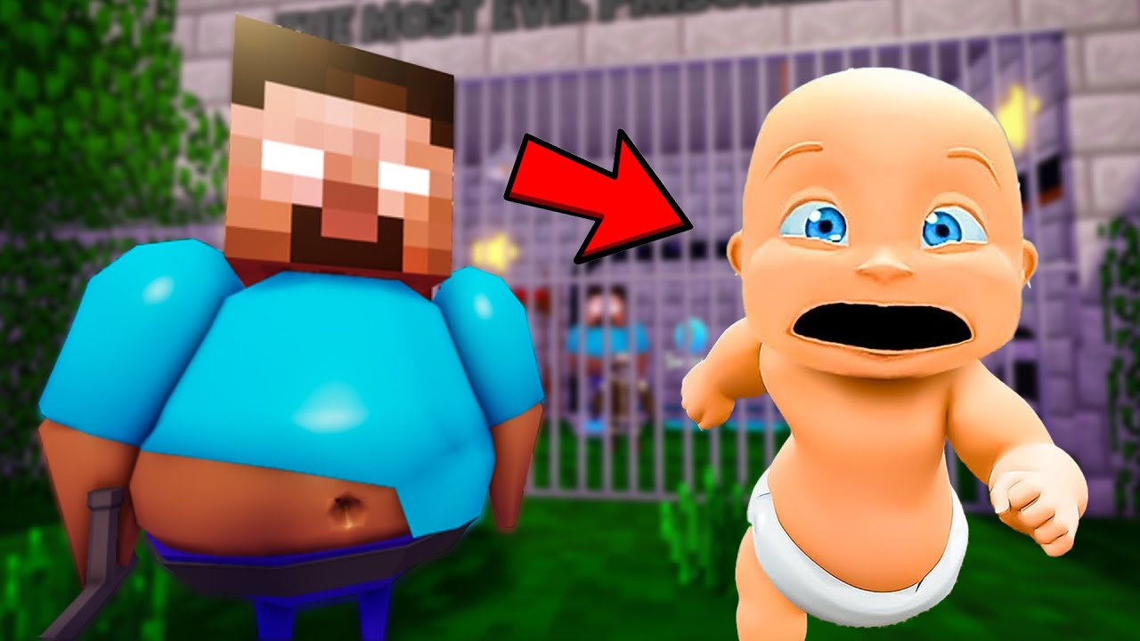Bebek Olup MİNECRAFT Hapishanesinden Ka&ccedil;tım!