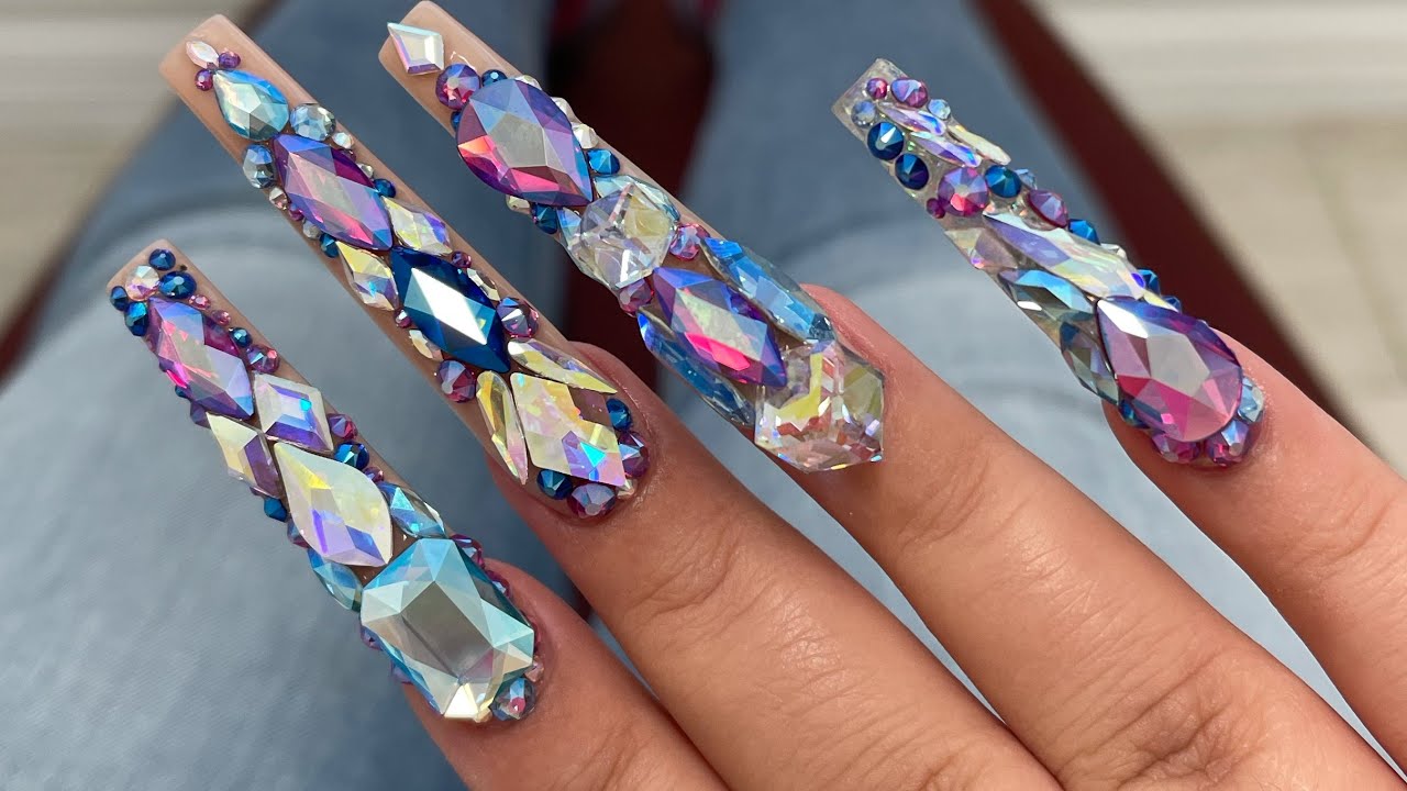 $500+ Bling Nails | using Zulay Bling Adhesive