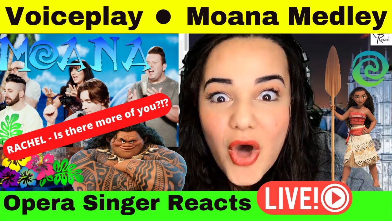 MOANA MEDLEY | VoicePlay Feat. Rachel Potter | Opera Singer reacts LIVE