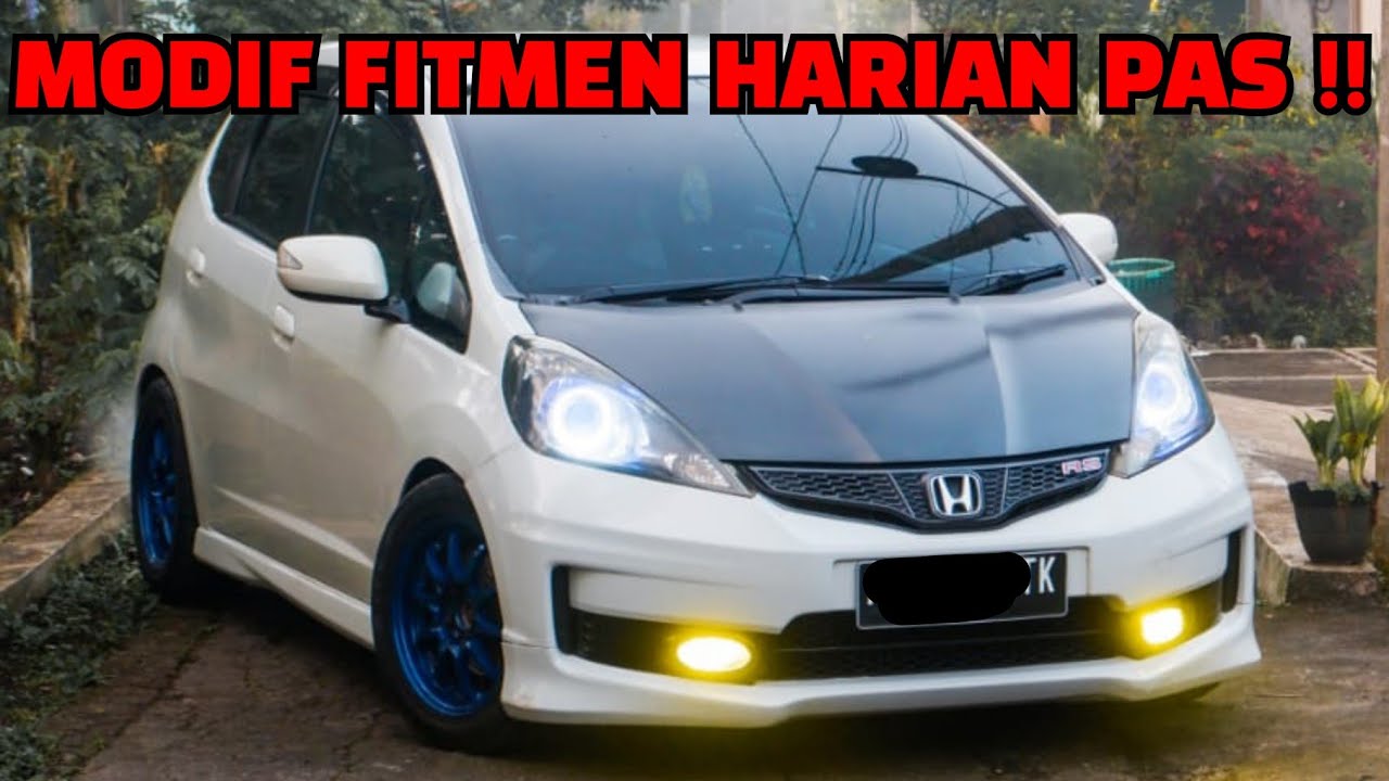 modifikasi honda jazz ge8 putih tahun 2012 fitmen harian nyaman