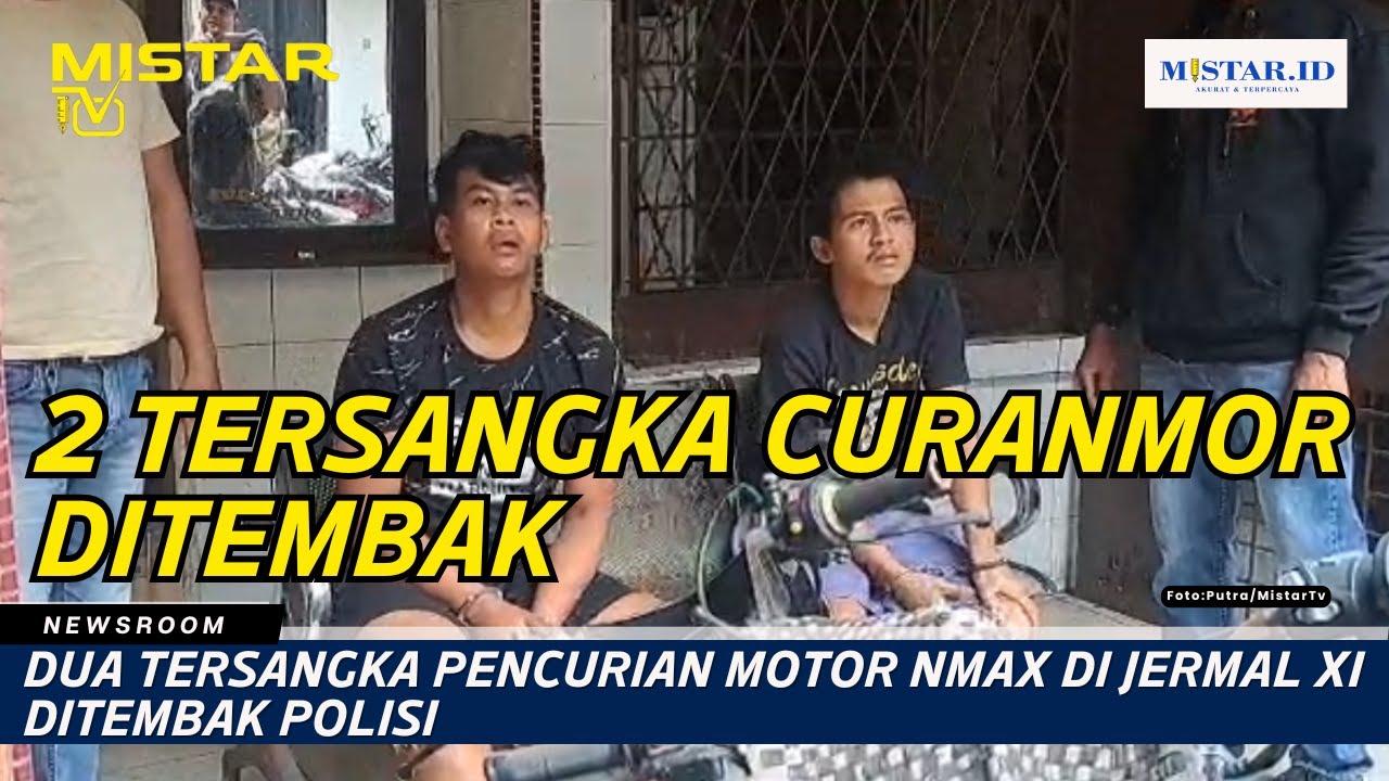 Dua Tersangka Pencurian Motor Nmax di Jermal XI Ditembak Polisi