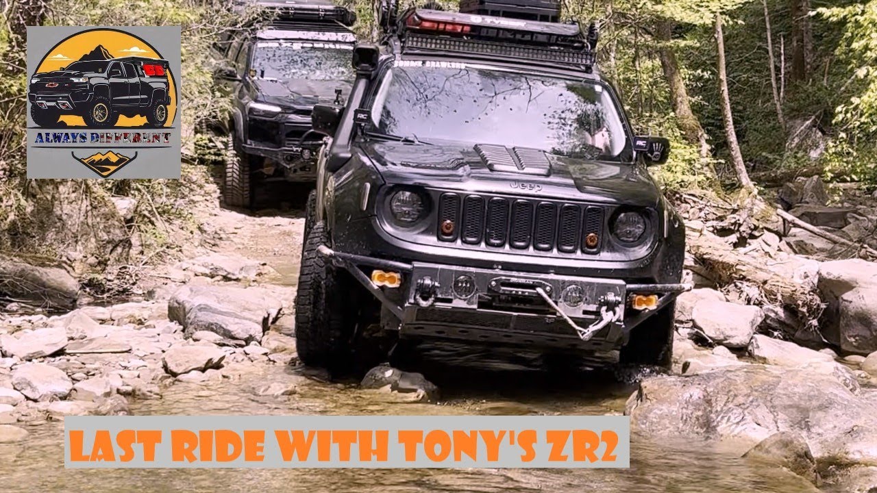 Jeep Renegade off-road at 16 creeks - last ride with Tony's Colorado ZR2.