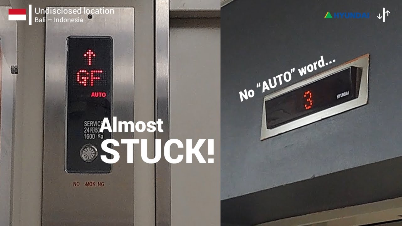 Almost Stuck! Hyundai Service Elevator - Badung, ID