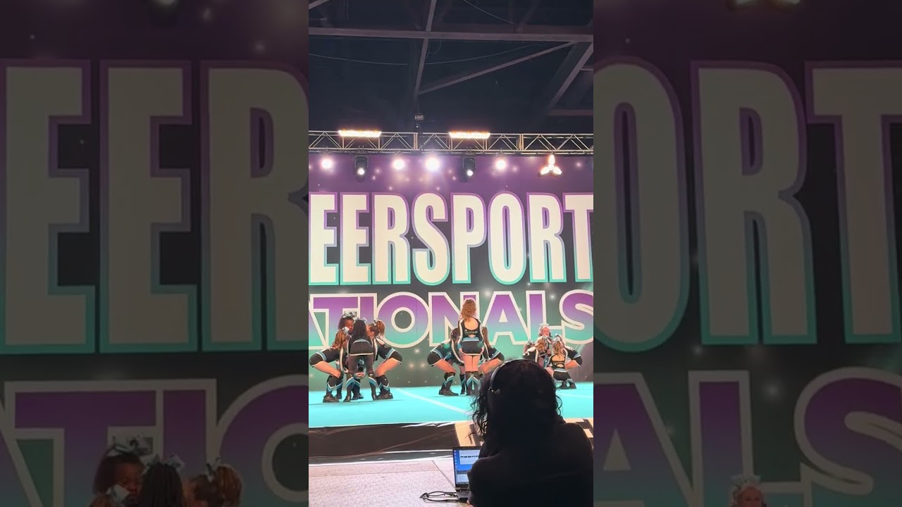 Cheersport day 2 Louisianan cheer force baby blue Chloe 