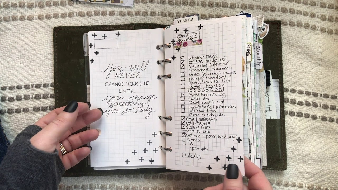 2019 Planner Set Up - Personal Foxy Fix Spice Thyme