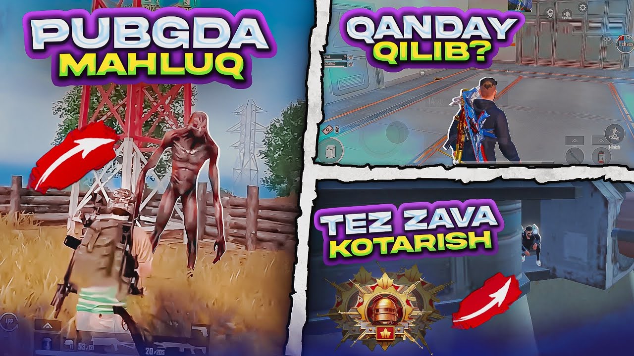 🥵PUBGDA MAXLUQ🤯GAGARGEDA NEW BAG🤩SIRLI JOY VA SIZ BILMAGAN LIFE HACKLAR VA BAGLAR✅