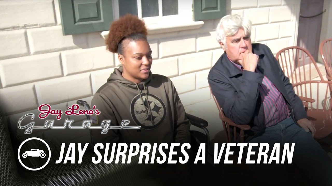 Jay Surprises a Veteran - Jay Leno's Garage